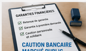 Liste des garanties financières dans un marché public avec retenue de garantie et caution bancaire